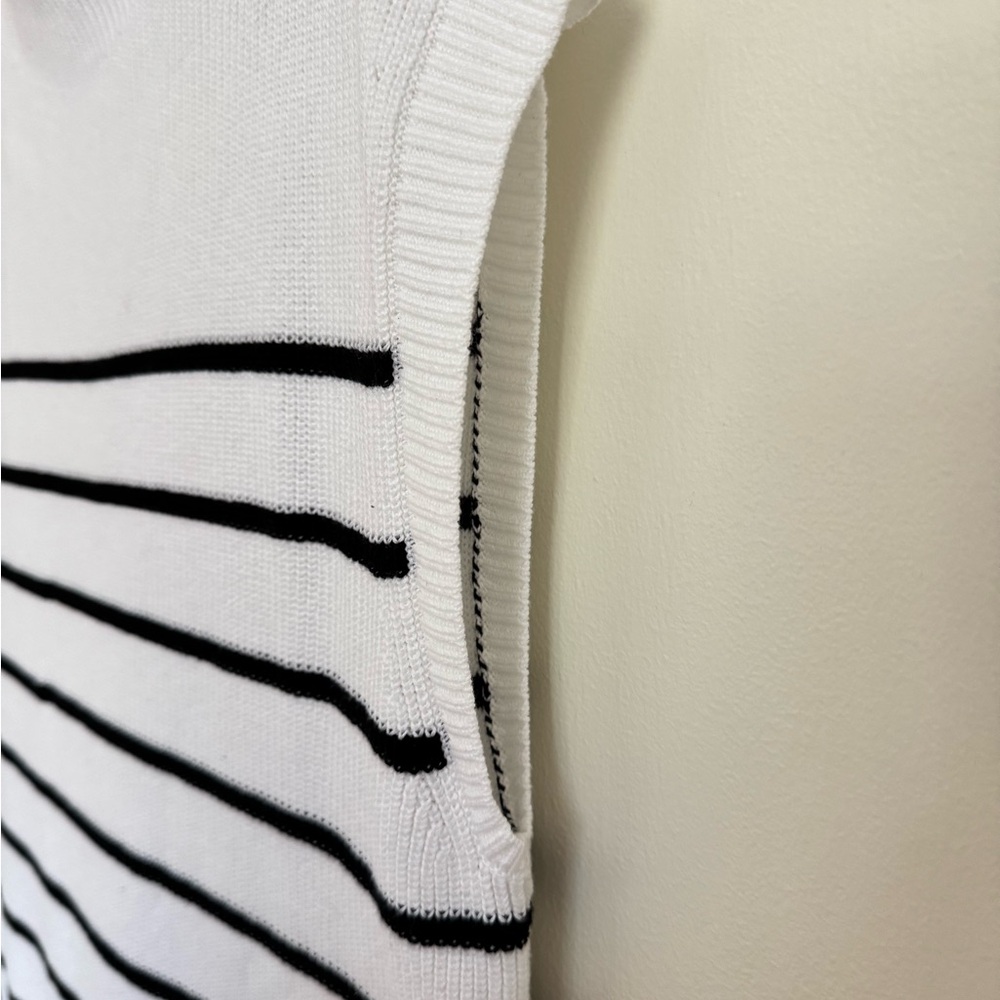 Talbots Cream Ribbed Sweater - Picture 4 of 9
